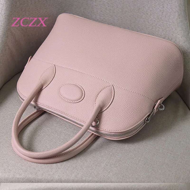 Designer Bag New Top Layer Cowhide Genuine Leather Shell Women's Handbag High-Quality Single Shoulder Crossbody Bag