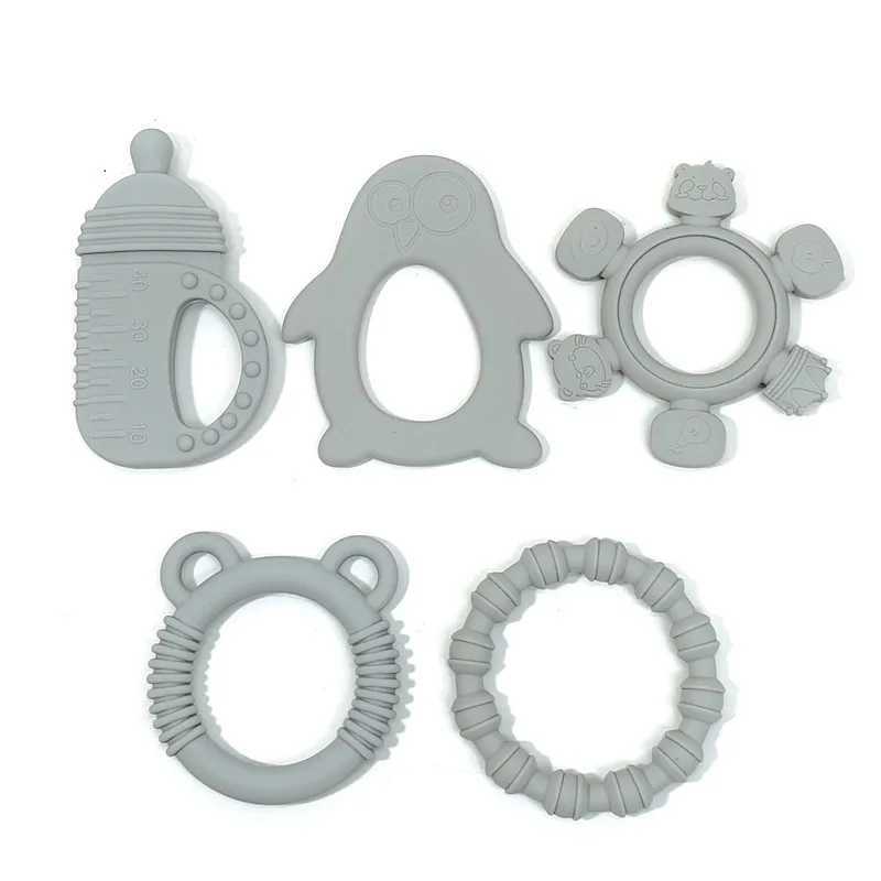 Teether toys baby food grade silicone teething stick children mouth muscle trainer G251125