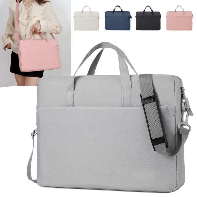Laptop Briefcase Large Capacity Anti-Drop Shockproof Crossbody Bag Single Compartment Business Official BagT251125