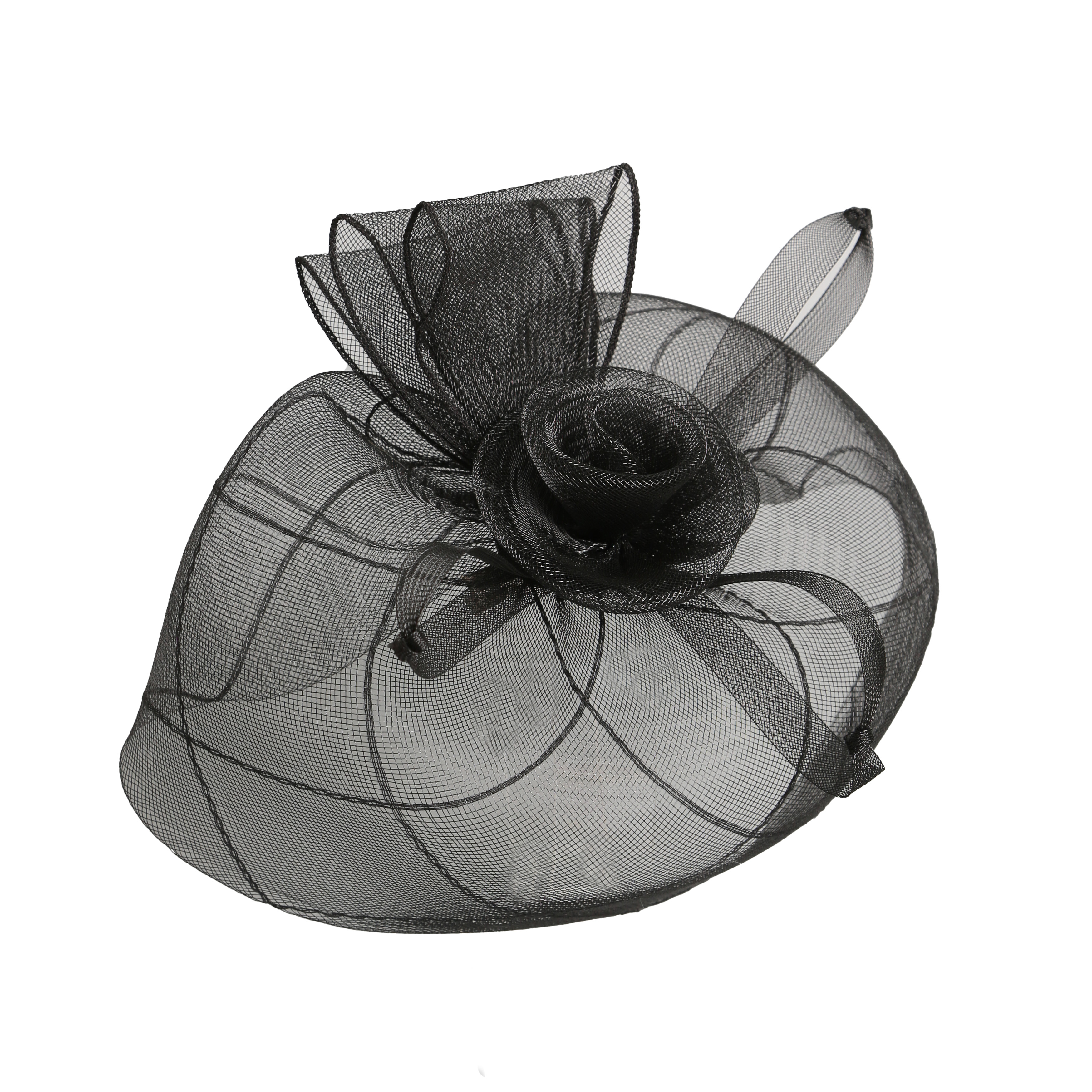 Fascinators Hat Flower Mesh Ribbons Feathers on a Headband and a Clip Tea Party Headwear for Girls and Women