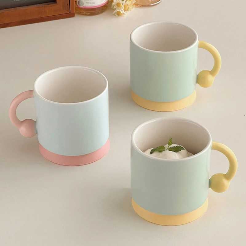 350ml Simple Ceramic Mug Dormitory Office Water Cups Home Breakfast Milk Juice Coffee Cup Drinking Utensils Y251125