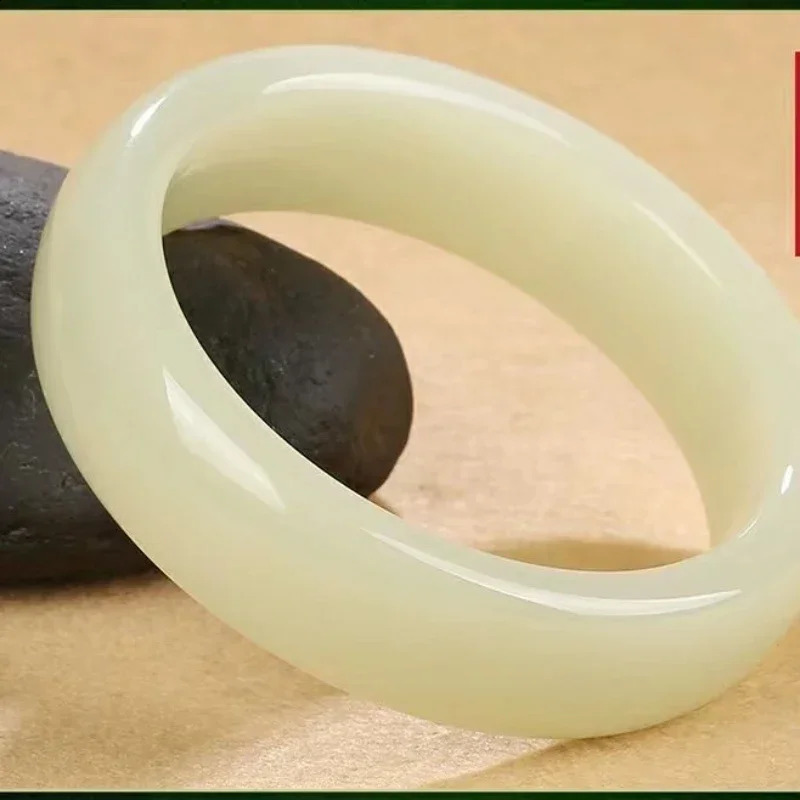 Afghanistan Blue White Jade Clear Water Bracelet Female Sheep Fat Blue Jade Bracelet 250424