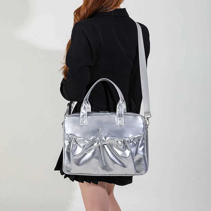 Womens Sweet Bow Shoulder Laptop Bag 133 136 14 15 156 16 Inch For Macbook Samsung Dell Lightweight Computer Briefcase BagT251125