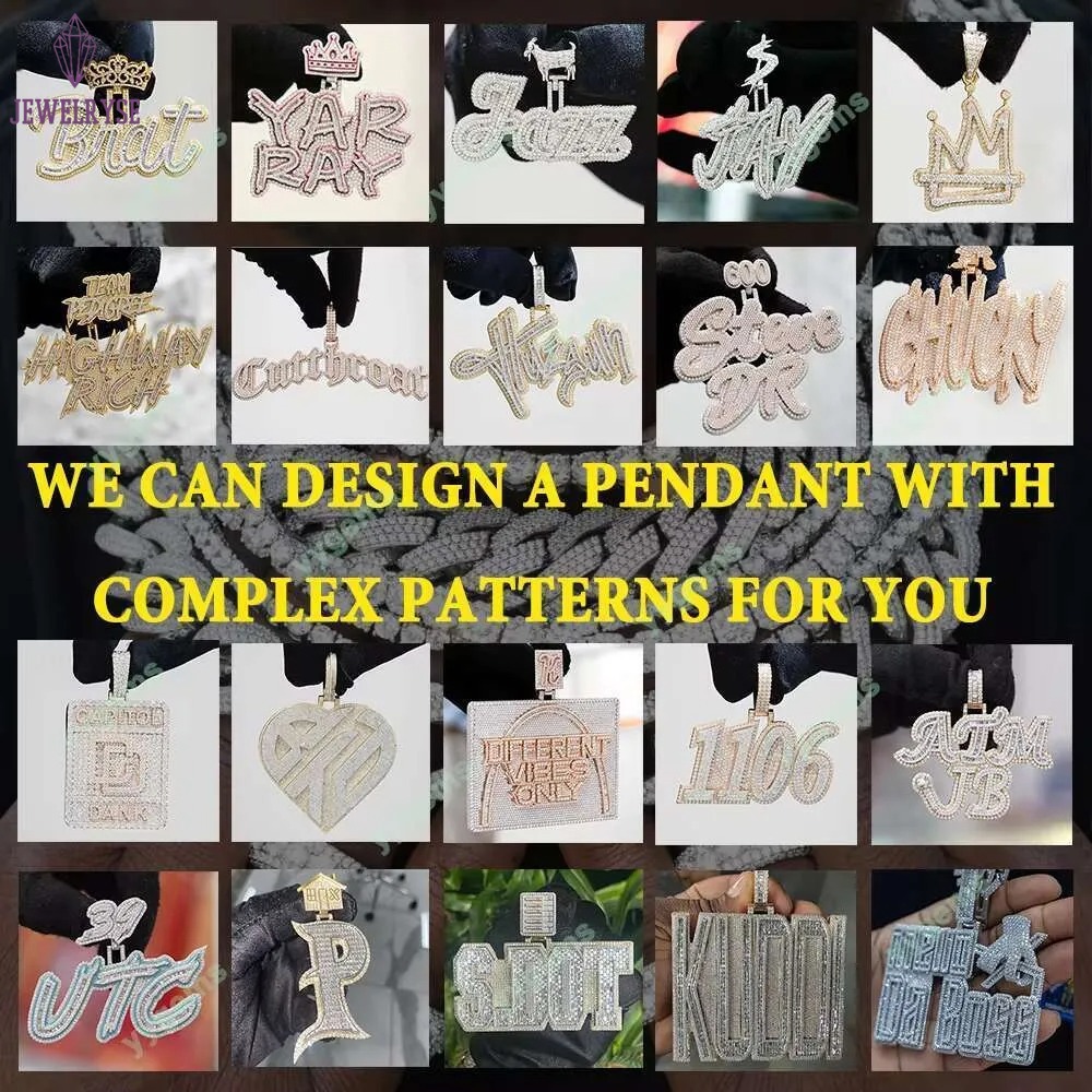 Hip Hop Jewelry 2rows 15mm Wide S Sier VVS Moissanite Iced Out Dia Cuban k Bracelet