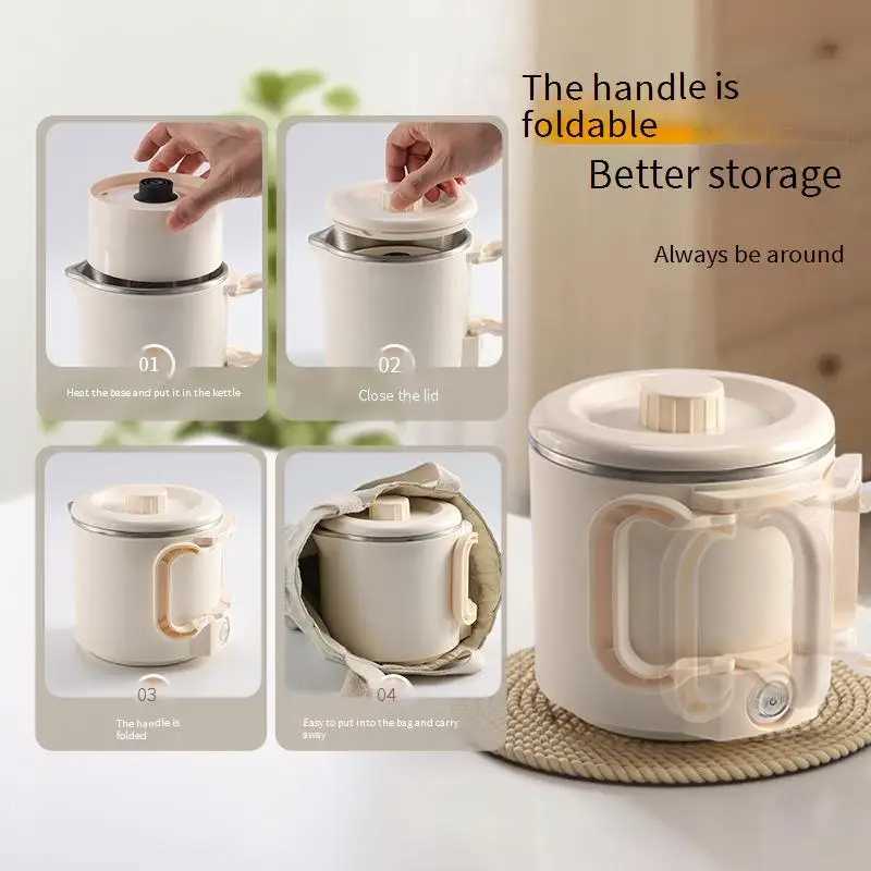 Folding Kettle Travel Portable Kettle Stainless Steel Electric Water Cup Mini C251125