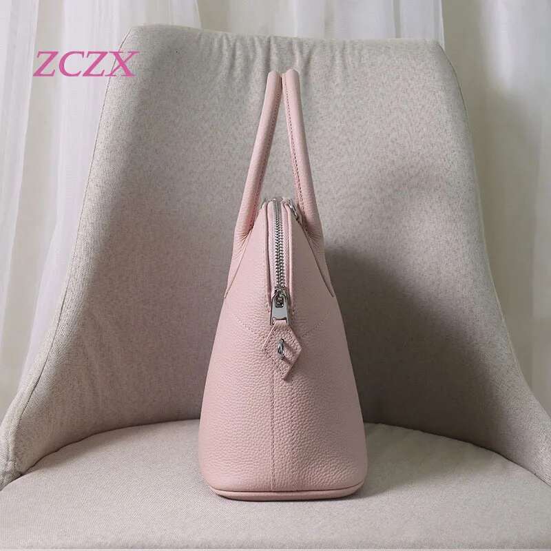 Designer Bag New Top Layer Cowhide Genuine Leather Shell Women's Handbag High-Quality Single Shoulder Crossbody Bag