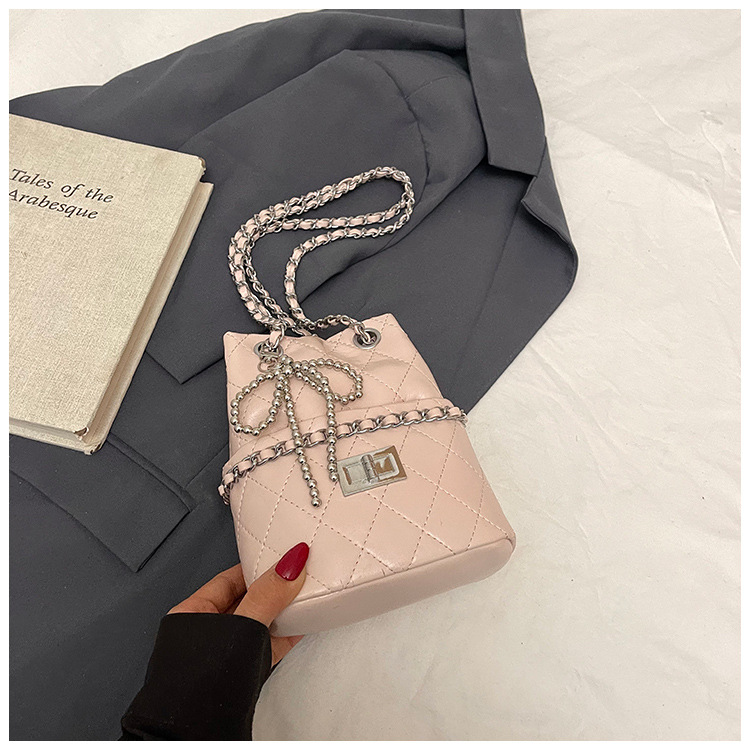 Designer Bag 2025 New Korean Style Backpack for Women Quilted Chain Niche Crossbody Bag Luxury Small Shoulder Bag Free Shipping