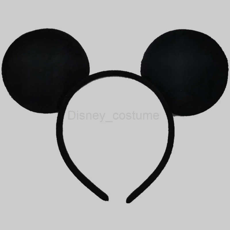 Disney Crown Earrings Headband Womens Classic Minnie Mouse Hair Girl Black Simple Bow Mickey Mouse Hair Accessories Childrens Boy Gift X250425