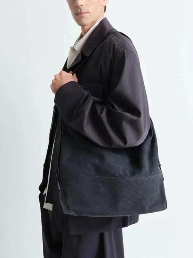2025 New Canvas Tote Cowhide Adjustable Strap One Shoulder Underarm Casual Brand Women's Bag