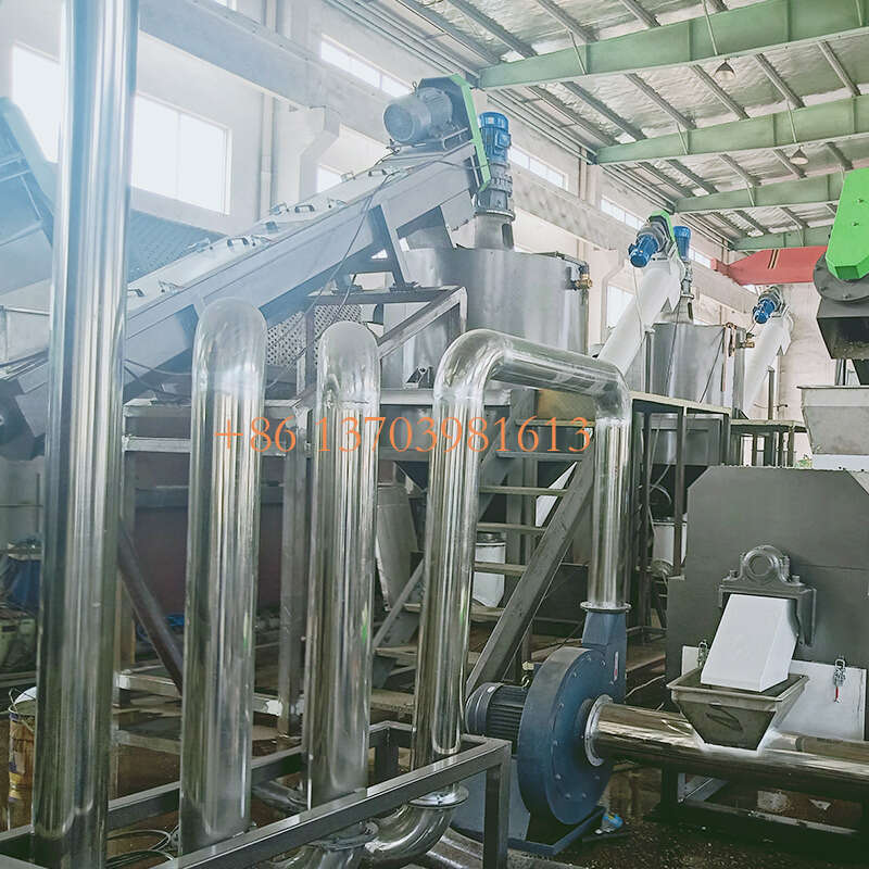 Automatic PET Bottle Washing Recycling Line with Friction Washing Machine