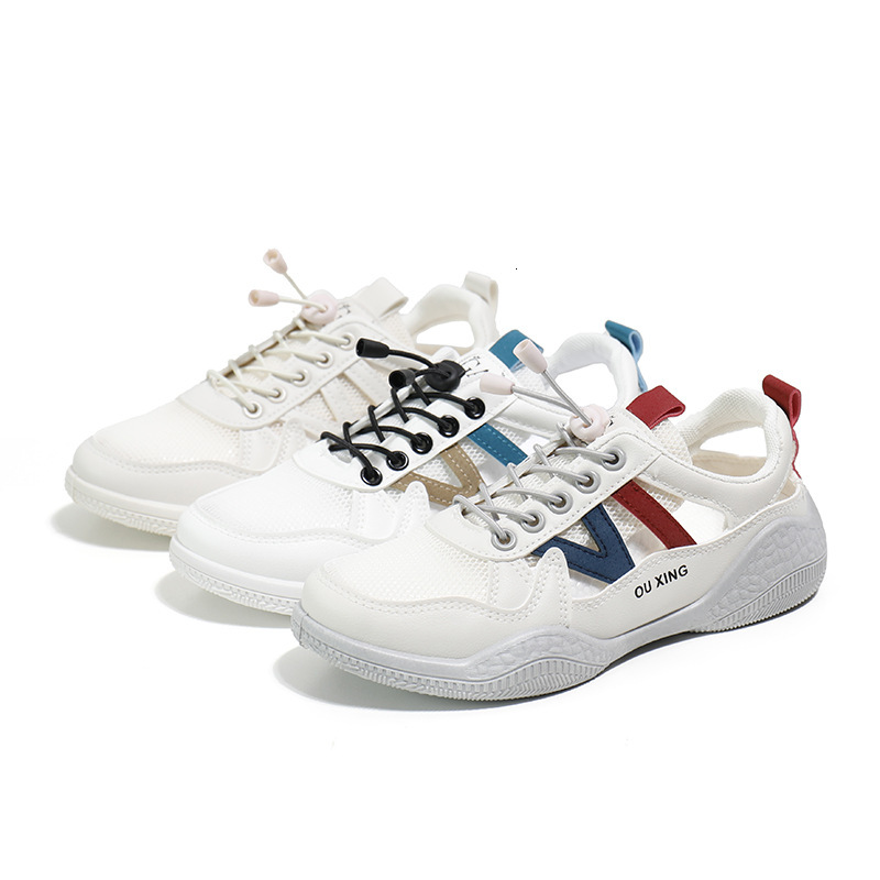 White Women S Spring And Summer New Korean Version Versatile Casual Flat Ins Sports Breathable Hollow Shoes HY Ddmysaturn