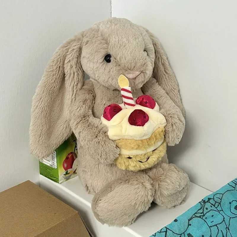 Stuffed Toy 30cm Shy Bonnie Rabbit decorates holiday gifts for cats dogs and pets with a birthday Ce plush doll. Y250425