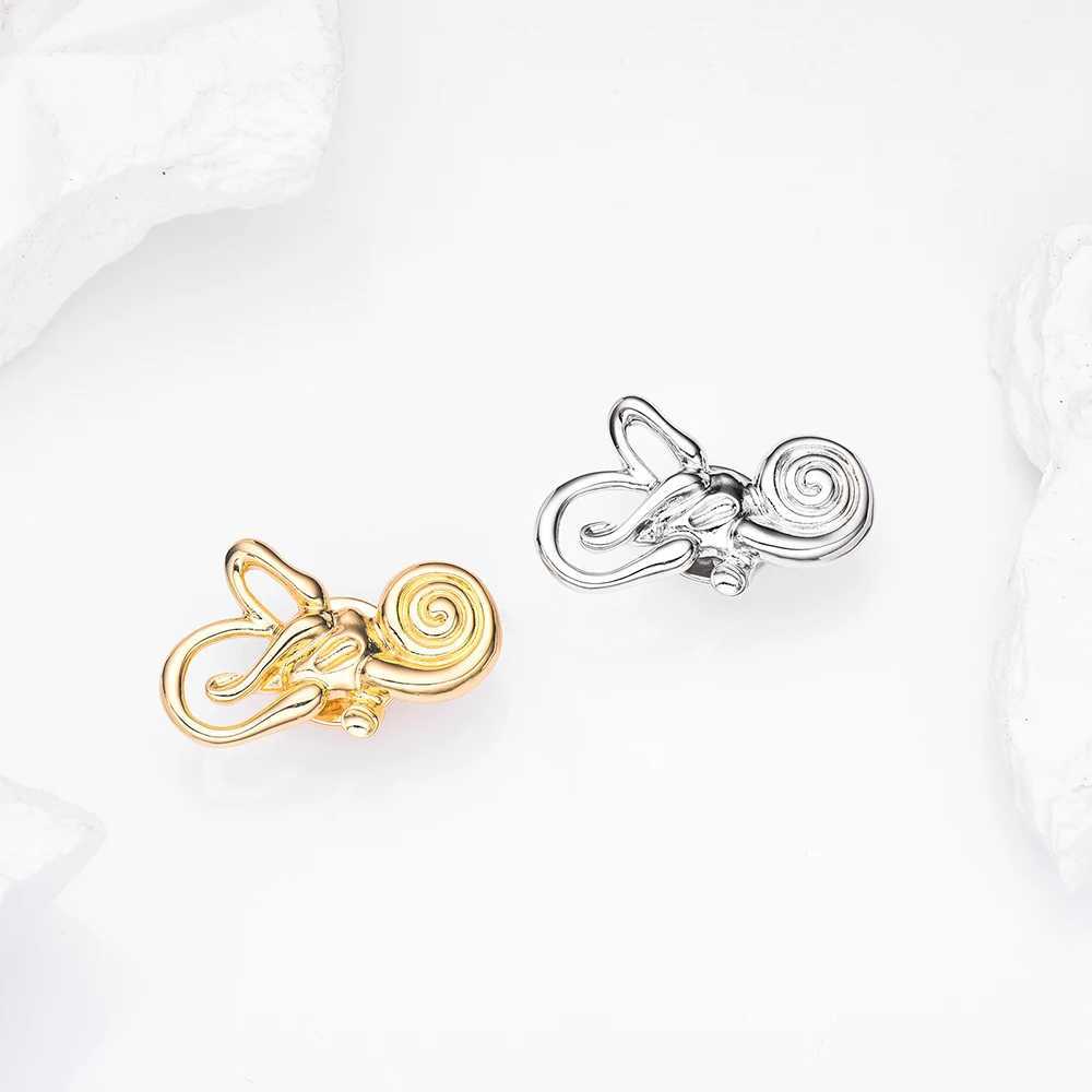 Hanreshe Medical Otology Cochlear Brooch Anatomy Lapel Backpack Badge Ear Pins Medicine Jewelry for Doctor Nurse J251125