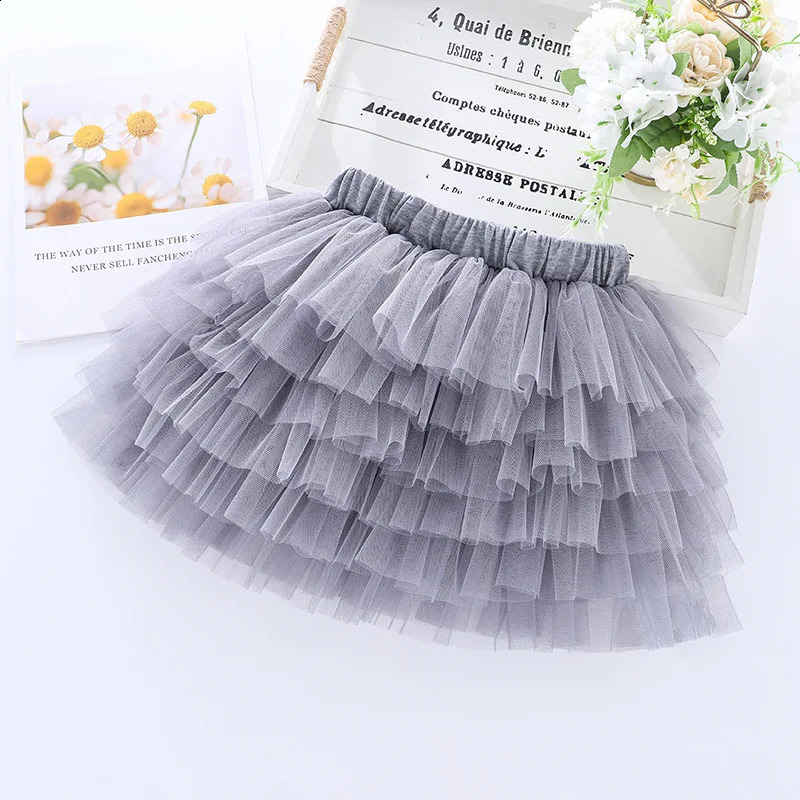 baby girl chiffon Tutu ballet dancer Pettiskitt fluffy childrens ballet dancer party dance princess girl chiffon costume 250424