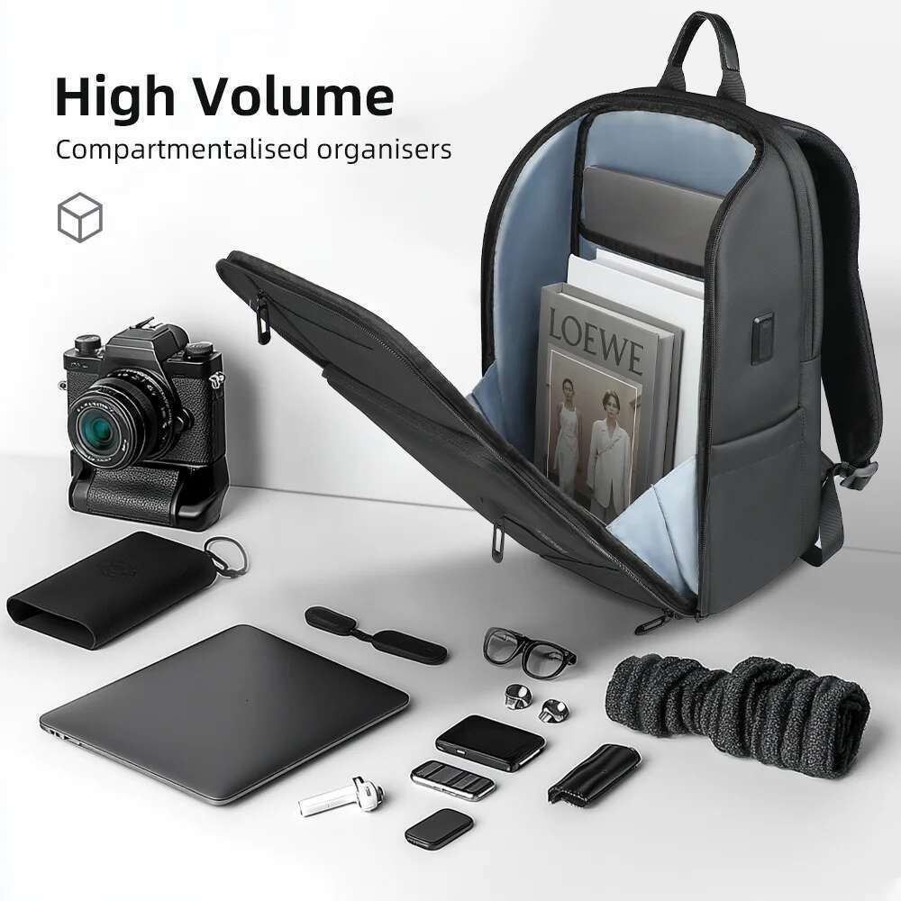 Designer bag HcanKcan Men's Business WaterProof Daily Work 15.6'' Laptop Large Capacity Travel Backpacks Teenage Backpack