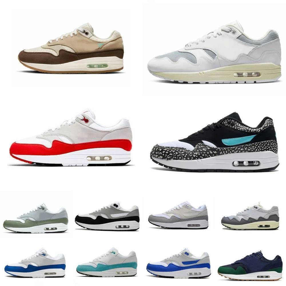 Trainers 1 87 Patta Sports Shoes Men Women 87s Aqua Black White Blue Sport Red Outdoor Shoe Photon Dust Wolf Grey Cave Stone Saturn Atomic Teal Jogging Sneakers U88