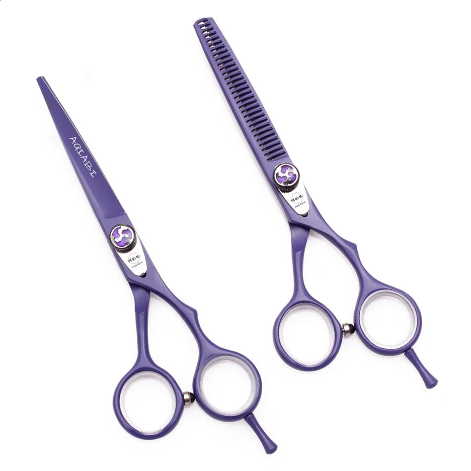 Hair Scissors Professional 5.5 6 AQIABI Japan 440C Thinning Scissors Barber Shop Hair Cutting Scissors Haircut Shears A1018 250424