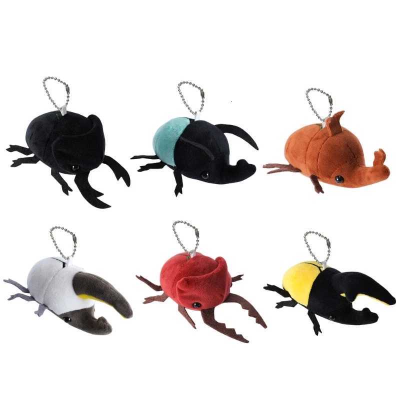 Plush Insect Toy for Carkey Pendant Beetle-Doll Insect Plush Pendant Cartoon Keychain Children Backpack OrnamentXJ251125