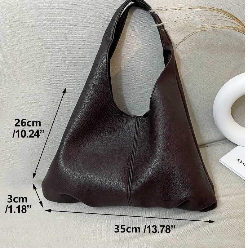 2024 New Womens Bag Trend Texture Korean style Handbag Fashion Soft Leather Retro Minimalist Casual Womens Paradigm Shoulder Bag W250425