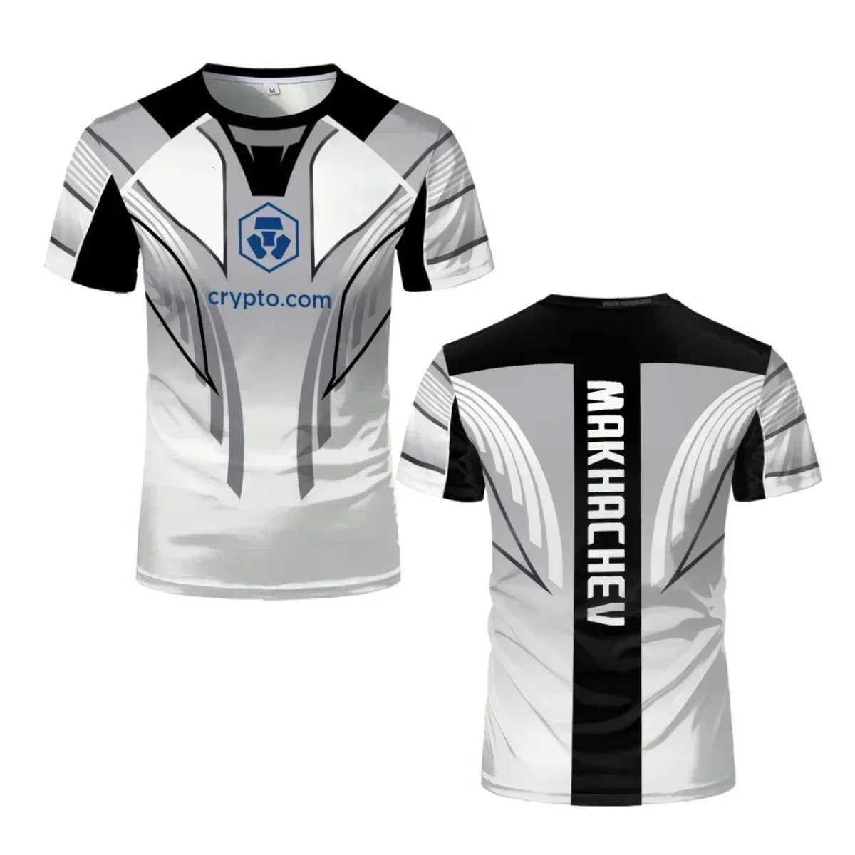 New mens wrestling competition T-shirt fan-shaped round neck 3D printed mens and womens outdoor short sleeved sports tops W250425