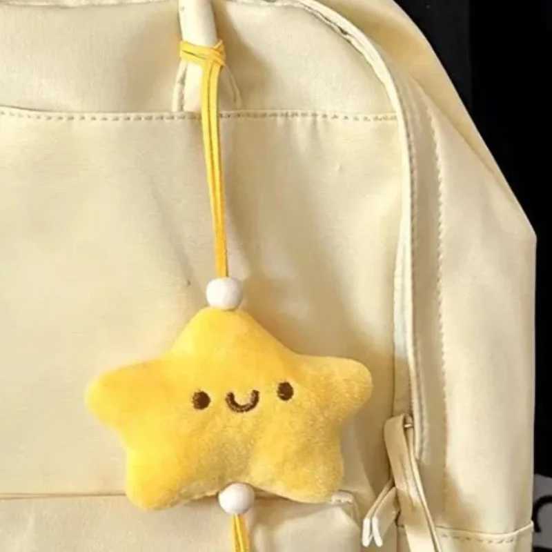 Cartoon Plush Star Pendant Gift Hangings Ornament Yellow Plush Hangings Bag Accessories Bag Pendnat Car Keys AccessoriesXJ251125
