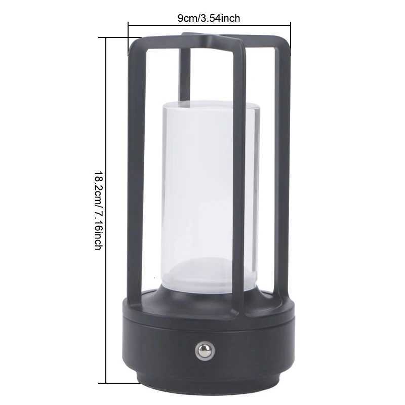 Night light black gold silver table lamp touch USB charging ambient light suitable for bedrooms living roomsM251125