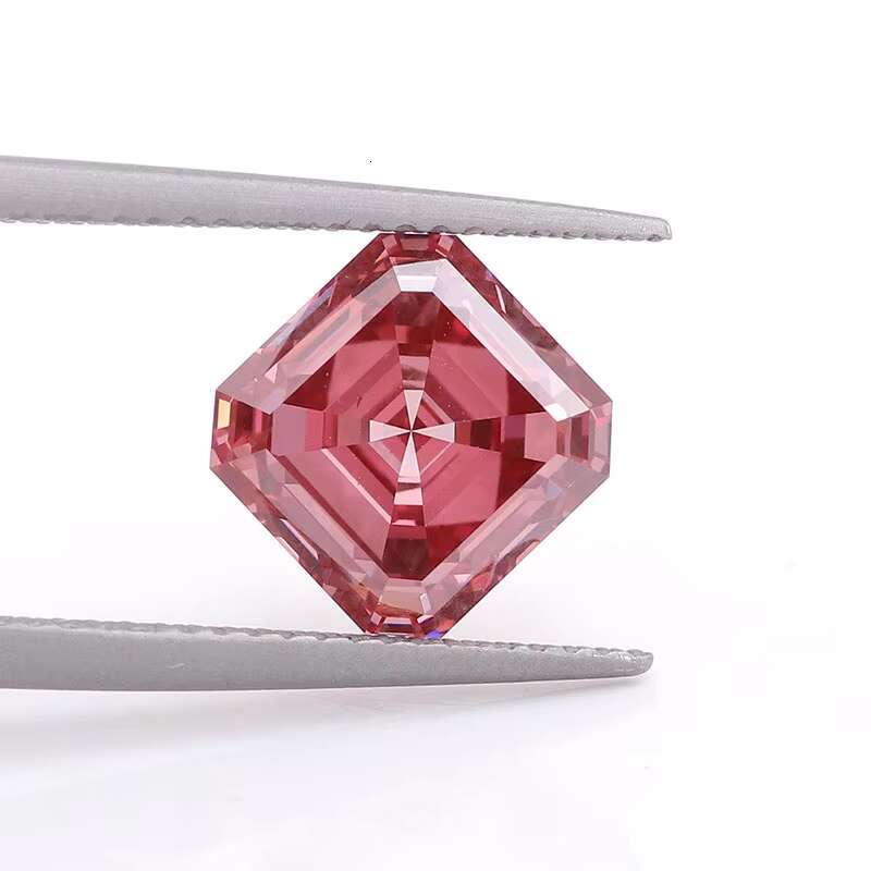 Asscher Cut 4.03carat Hpht Cvd Fancy Pink Lab Grown Loose Diamonds Synthetic Diamond Factory Wholesale
