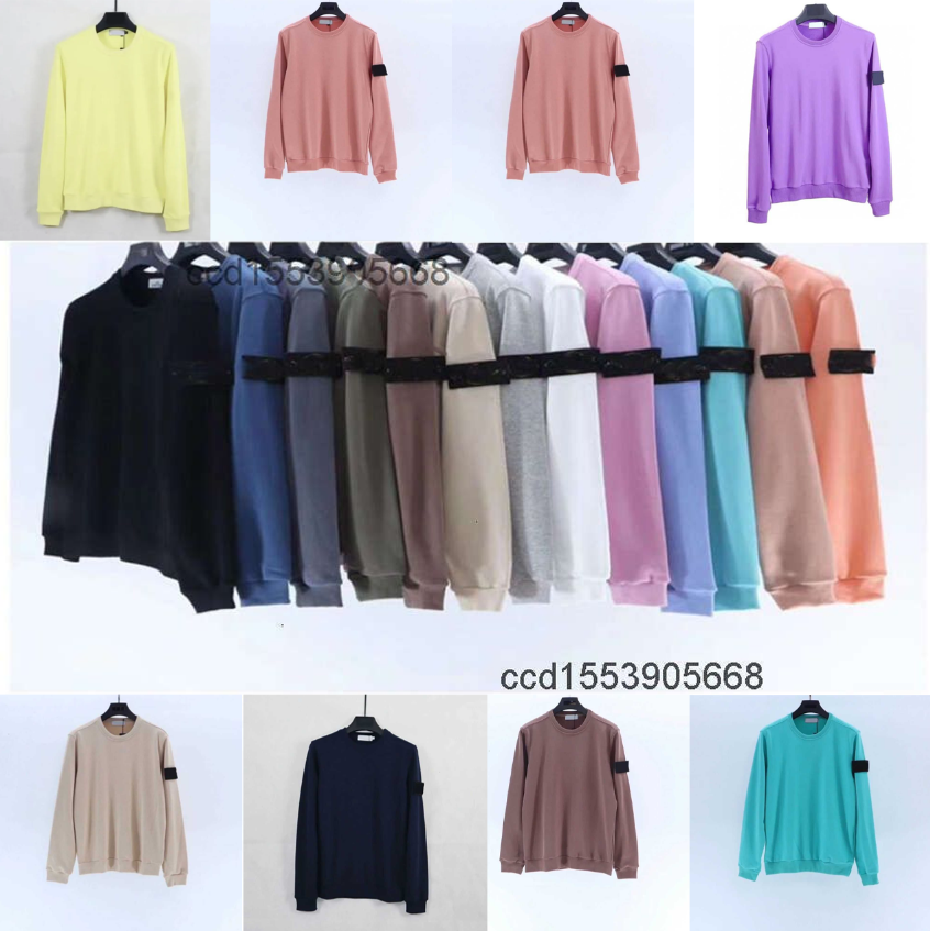 Designers Hoodie Men hoodie Sweaters stones hoodies Sweatshirt Classic Badge Sleeve Long Bottom Shirt Loose Sweaters Simple Cotton Top Jumper B77