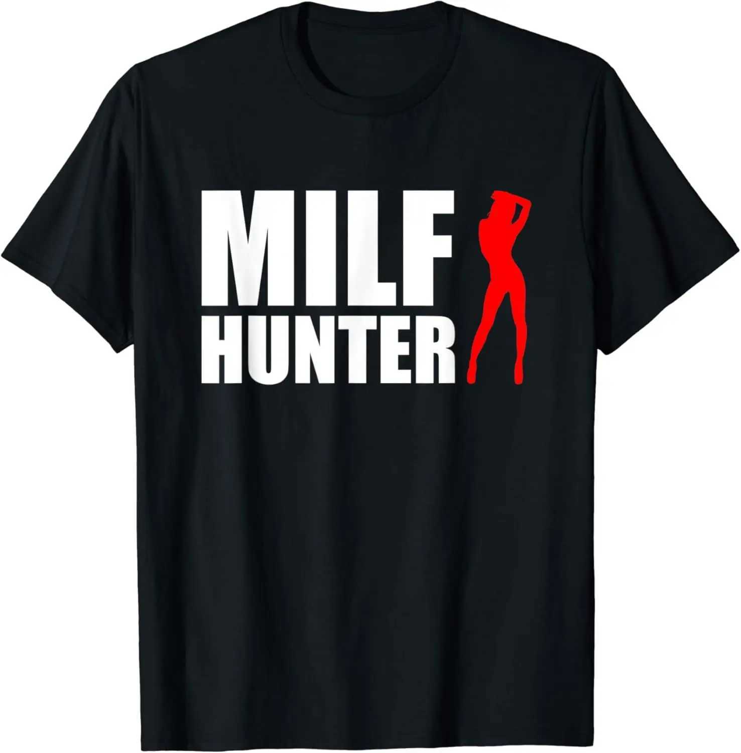 MILF Hunter - Fun Adult Humor Jokes for Men Who Love Milk T-shirts Mens Clothing Top Graphic T-shirt Camisetas Street Clothing W250425