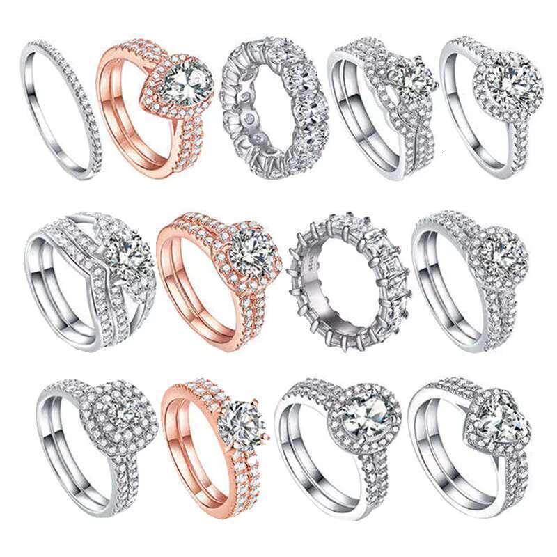 DHCollections Sterling Jewelry Women Minimalistic Jewellery Plated Wedding Engagement Rings Gold Hot Sale Sier Zircon