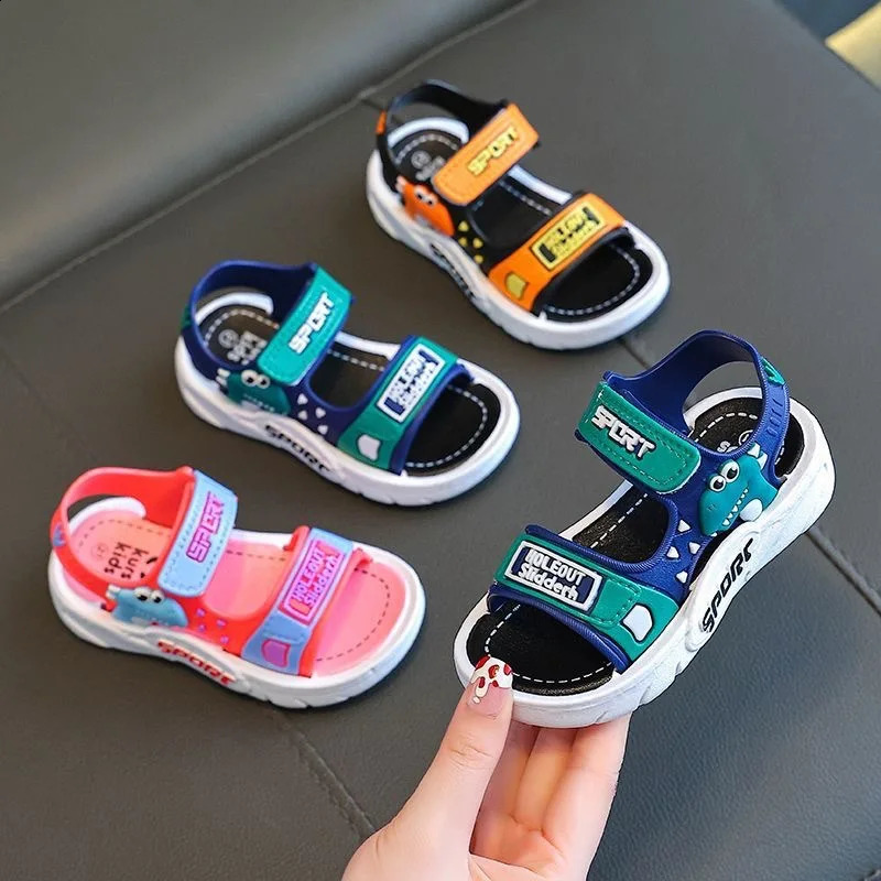 Childrens summer boys cute cartoon girls sandals baby shoes girls beach shoes sports soft anti slip casual childrens sandals 250424