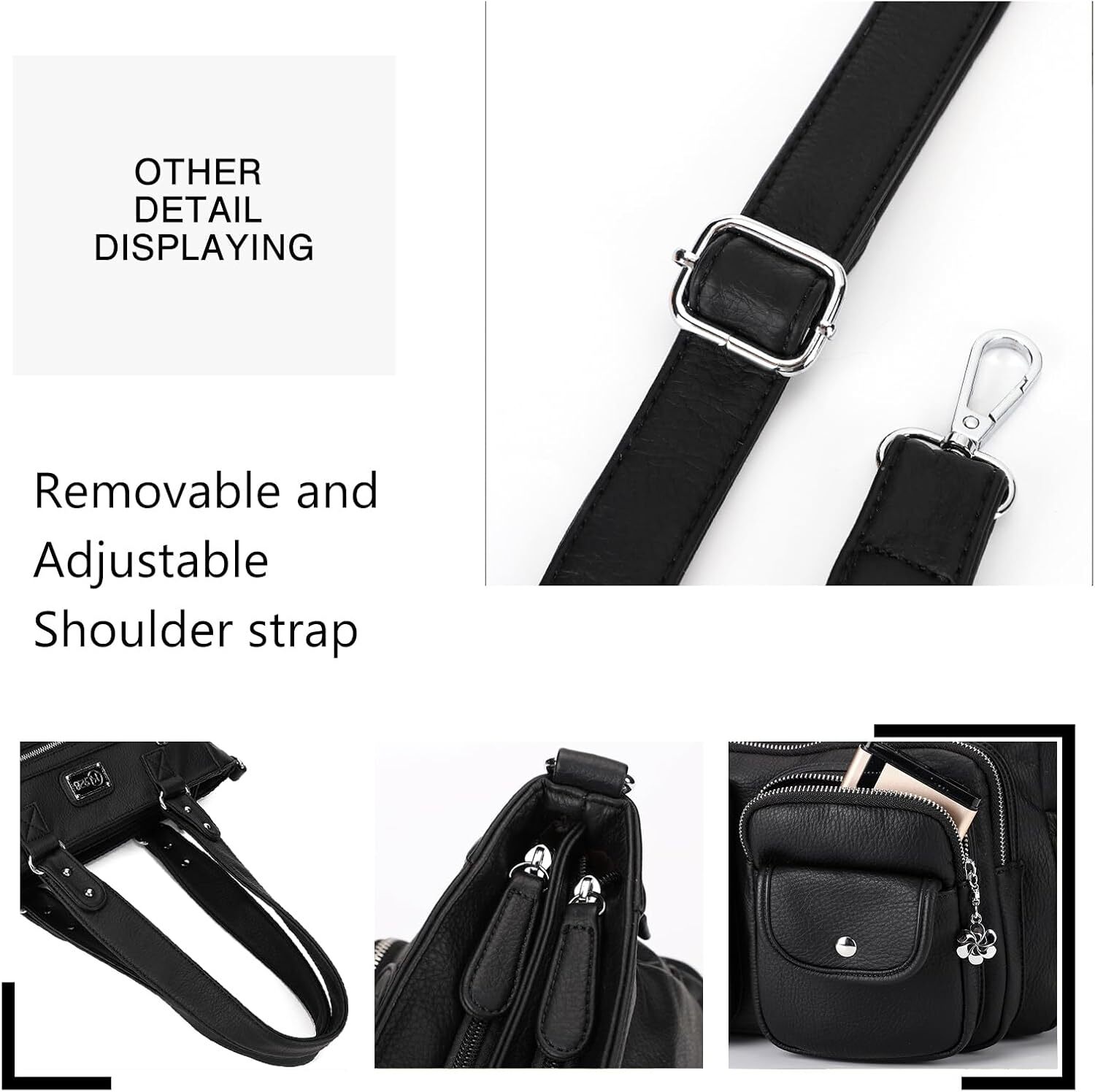 Large Purses For Women Shoulder Bag Tote Handbags Stylish Vegan Leather Hobo Bags Ladies