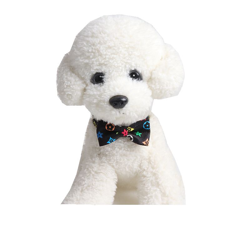 Breakaway Cat Dog Collar Designer with Bow Tie and Bell Classic Old Flower Pattern Designer Dog Collar Adjustable 7-11 inches for Kitten Cats Wholesal