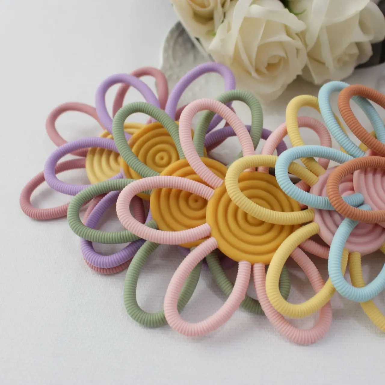 ins nordic baby flower soothing teether hollow baby holding teether teething stick chewing gum toy G251125