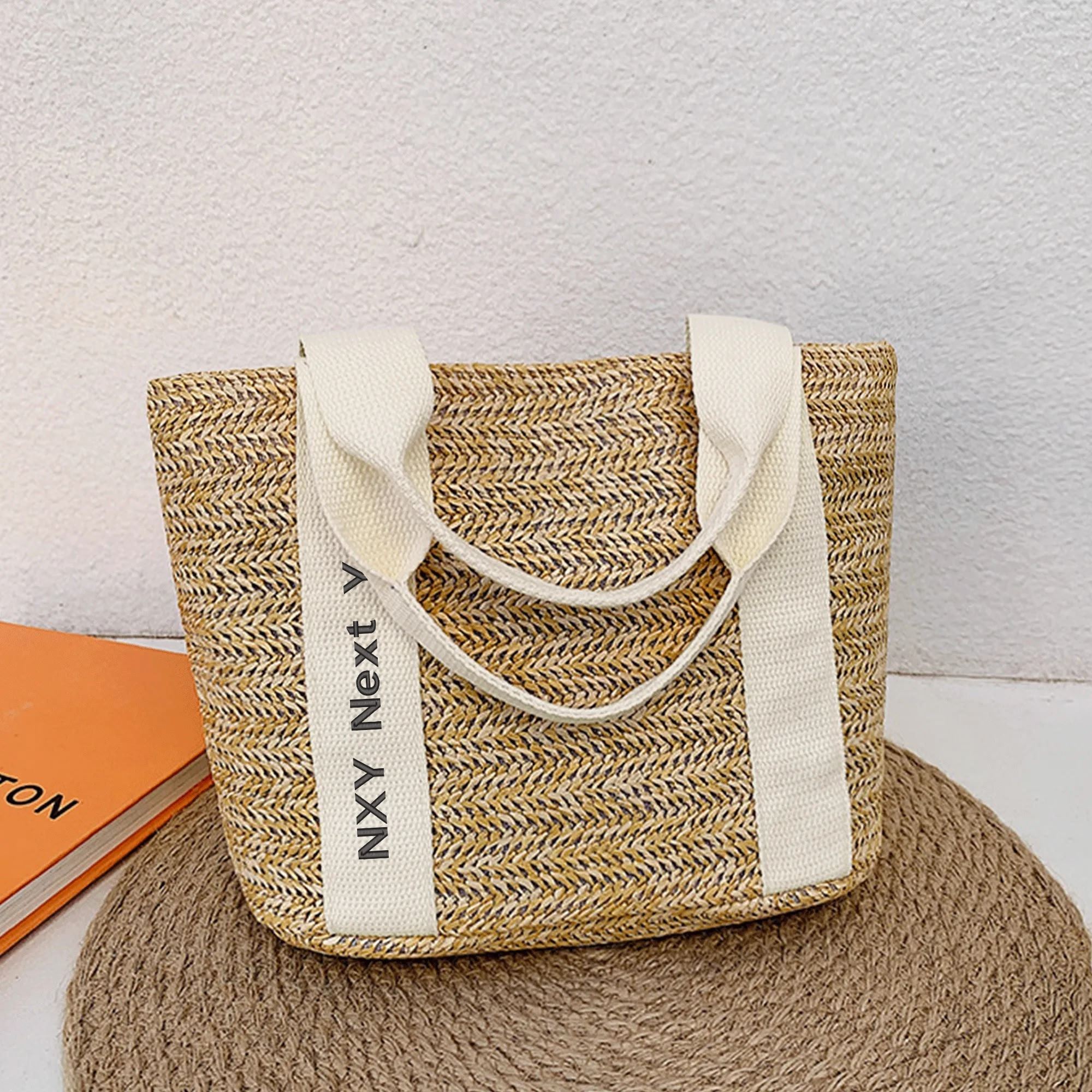 NXY Top quality woven bag designer bag the tote bag Womens Luxury Handbag Large Capacity Shoulder Bag Woman solid color Tote Bag Purses Handbags