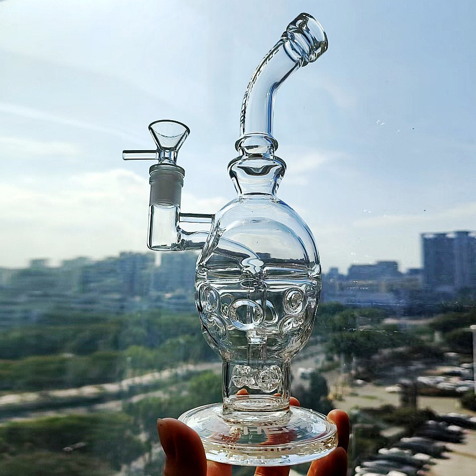 Stereo Matrix Perc Glass Bongs Hookah Bubblers Thick Fab Egg Water Bong Pipes Heady Recycler Smoking Shisha