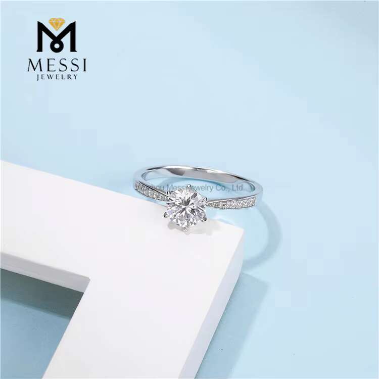 New Moissanite Diamond Silver Jewellery 925 Sterling Silver Moissanite Ring