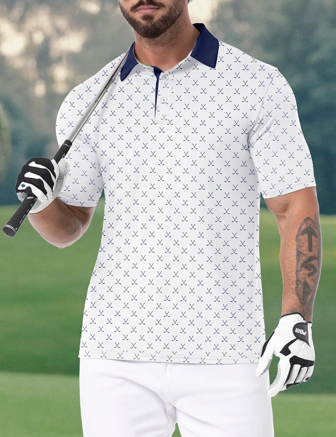 Mens Polo shirt Men's Golf Polo Shirts Short Sleeve Performance Dry Fit Polo Shirt Moisture Wicking Casual Golf Shirts Casual tops summer simple 