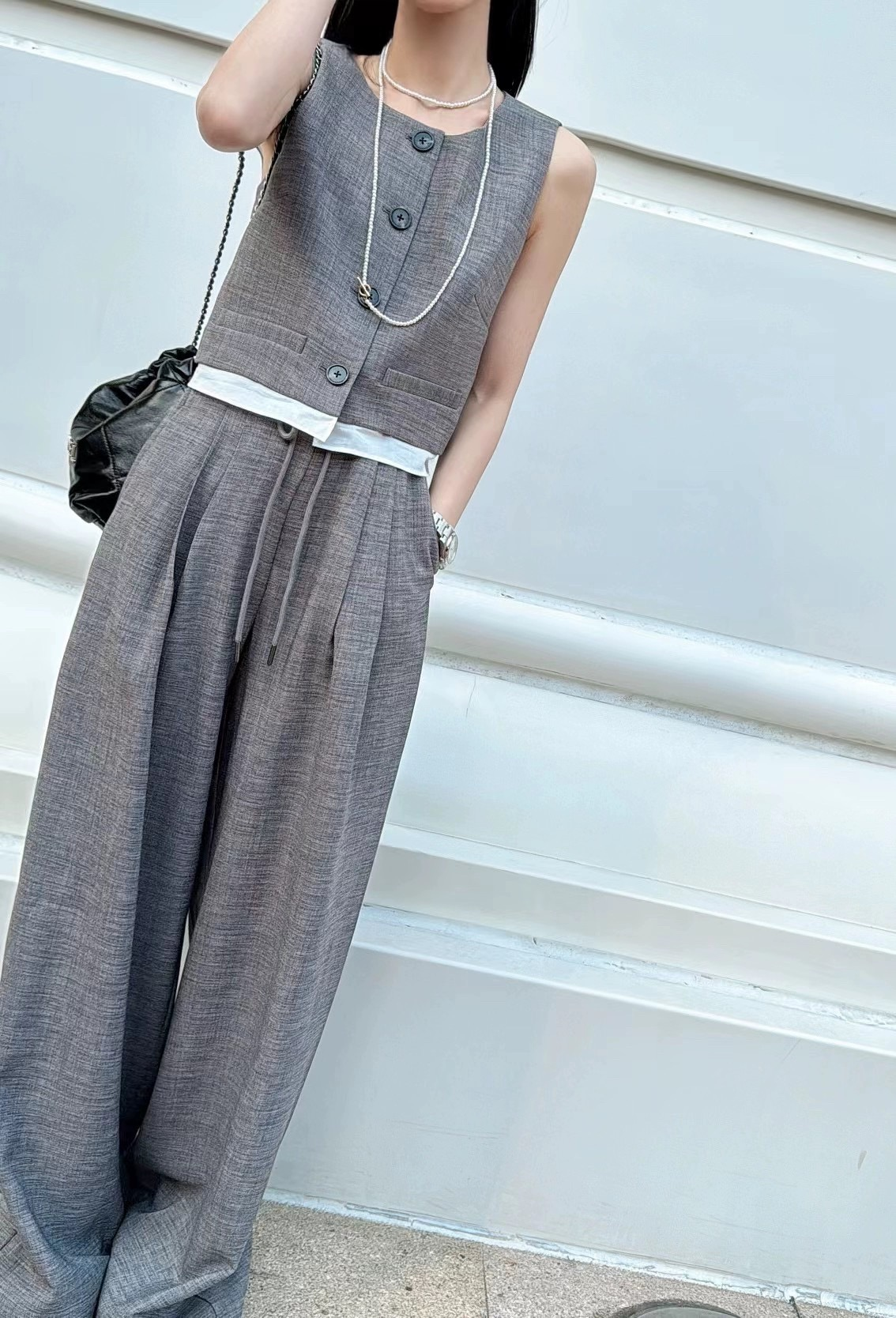womens casual suits business Vogue Paris 2025 Fashion Week Show Customized Fashion Tailored clothing.M36