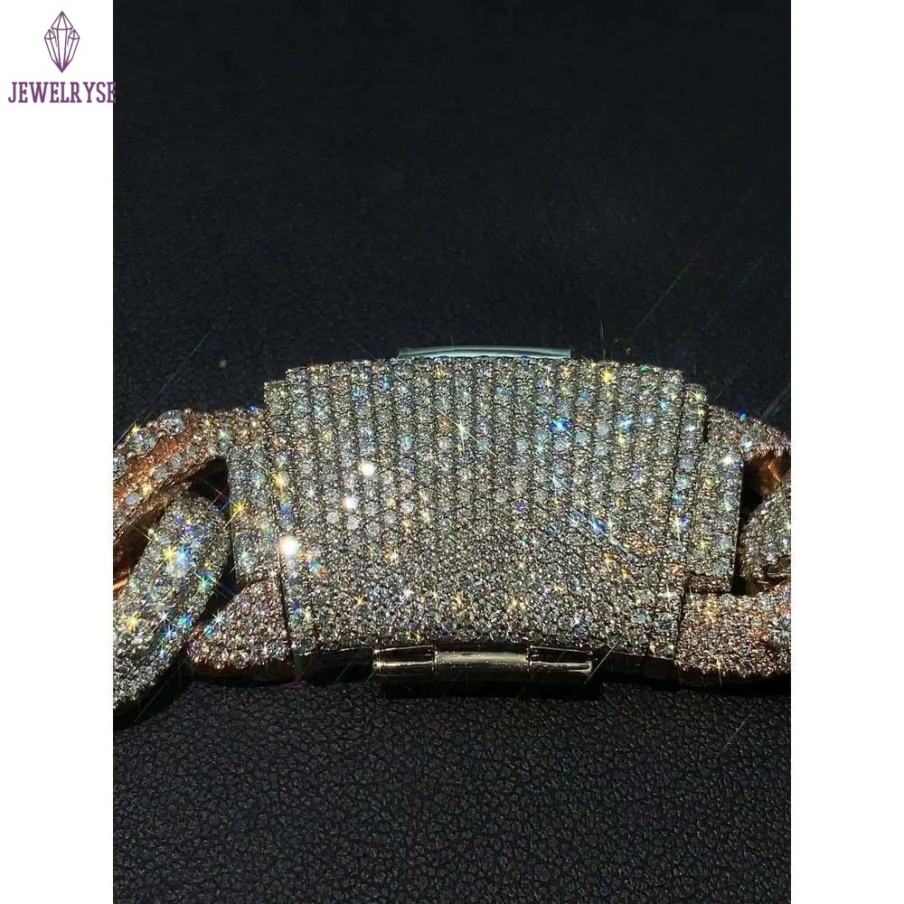 Jewelry Lab Dias for Men - Rose Gold Cuban Chains, 9k 10k Gold, Cool, Wholesale, Pendant