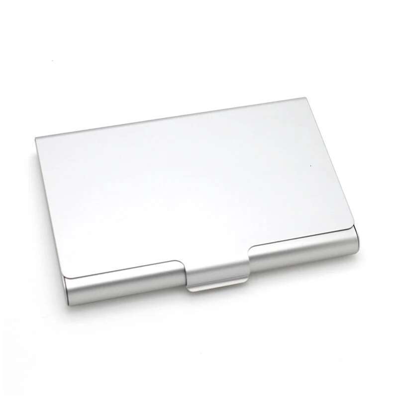 Creative Business Case Aluminum Alloy Bank Credit ID Name Metal Box Cover Card Holder Men Wallet