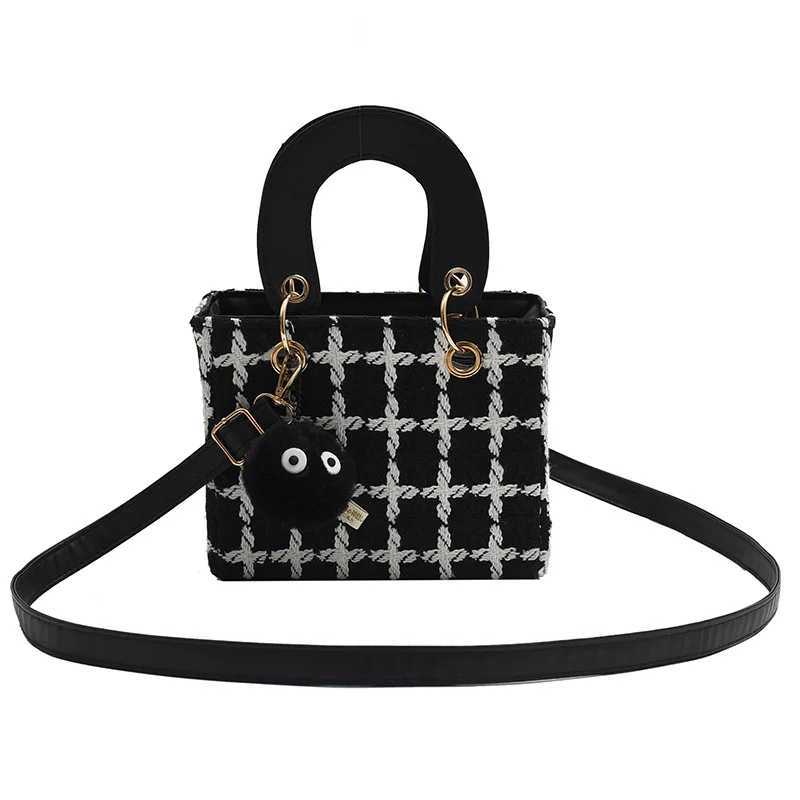 Mini square classic plain weave womens bag wool brand luxury handbag designer shoulder bag wallet clutch cross body womens bag W250421