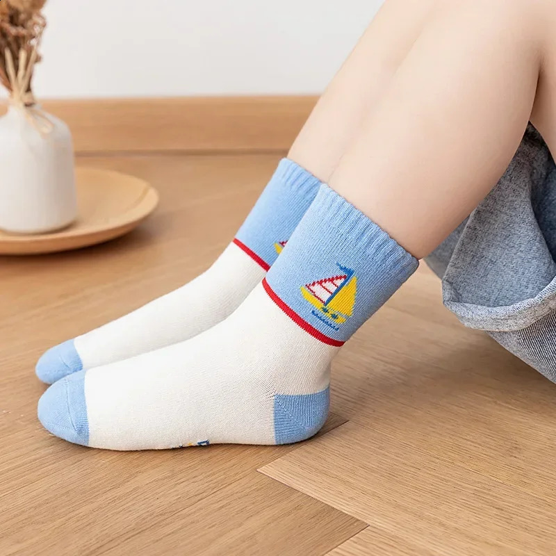 5 pairs of childrens socks cartoon spring autumn animal girl cute boy toddler 112 years old 250421