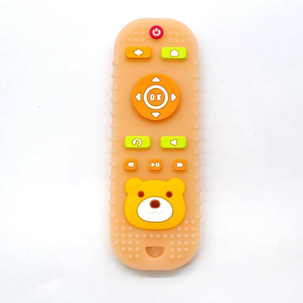 Childrens silicone teething remote control baby mouthing period soothing teething remote control toys silicone teeth G251125