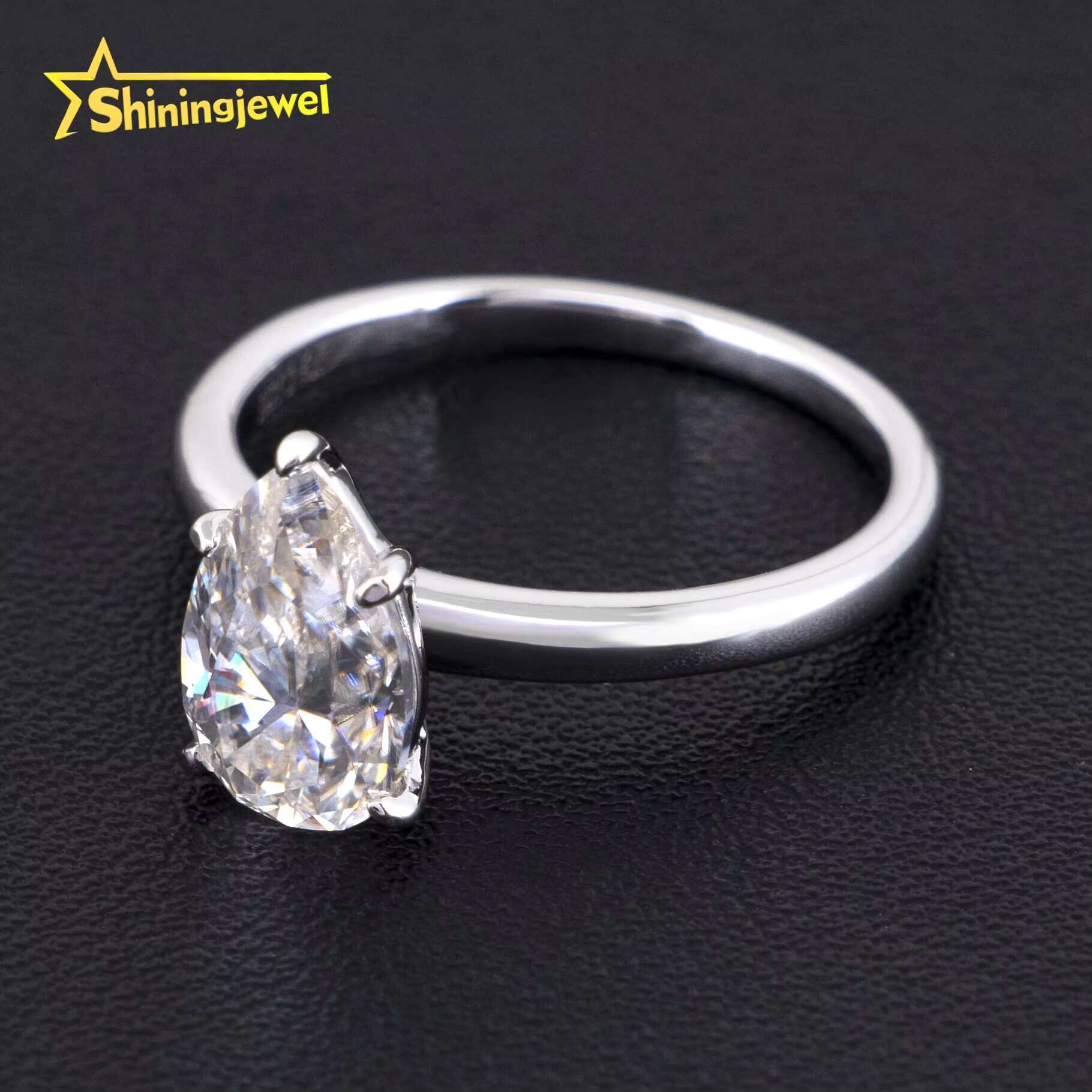 GRA Certificate Solid 925 Silver Fine Jewelry Sparkle Cross Style Iced Out Moissanite Men Rings Hip Hop Ring