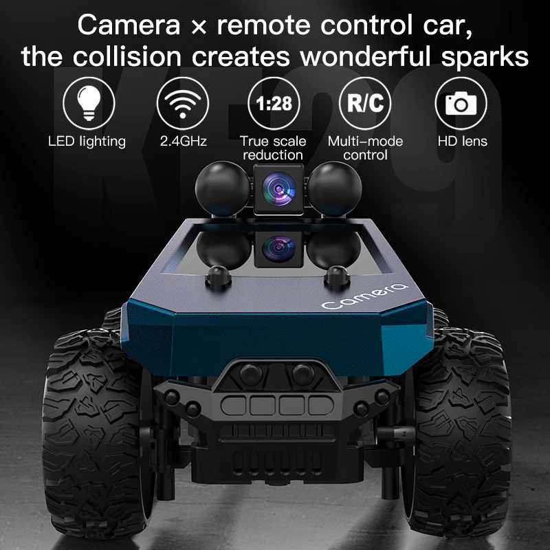 KF29 128 RC Car With Camera 24G APP Control High-Speed Racing Car For Tesla Truck Drift Remote Control Car Electric Kids ToyW251125 - view 4
