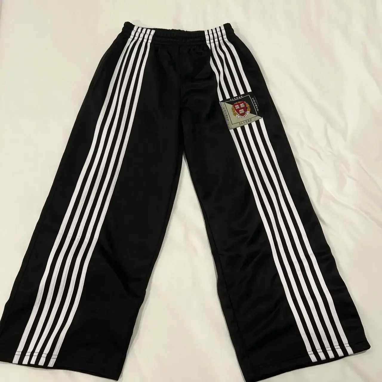 New Street fashion brand clothing womens sports pants fashion Harajuku casual straight pants classic casual loose sports pantsC250425