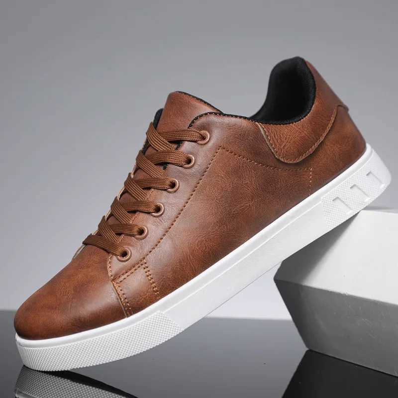 Flat shoes mens classic leather shoes spring and summer new style fionable models fl-encased thick-soled shoes Y251125