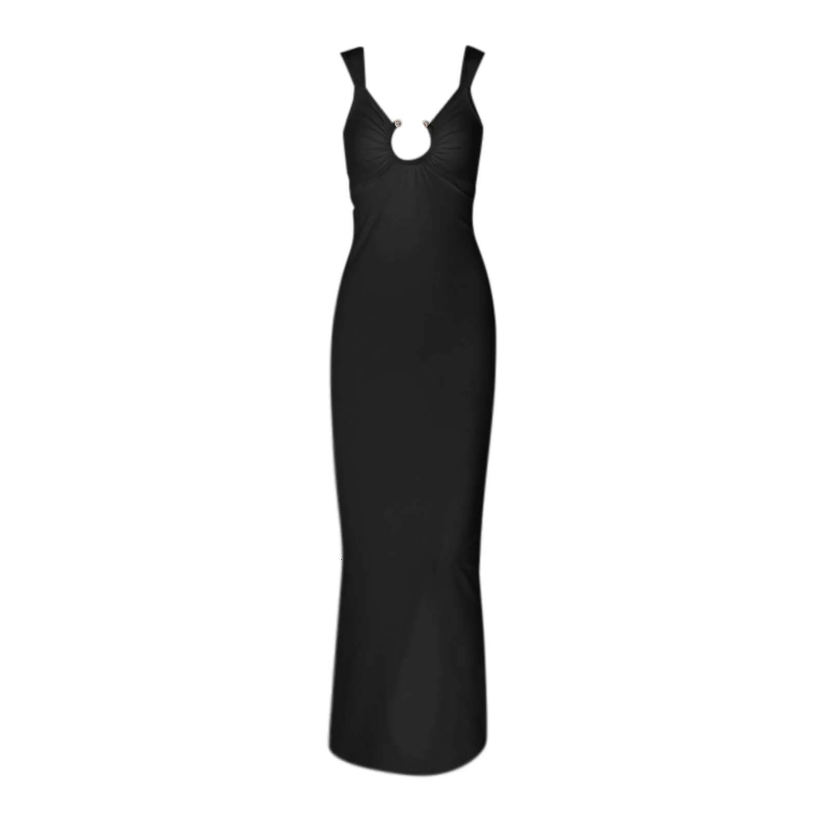 Dongdumaoyi New Backless Long Skirt Party Club Vacation Clothing Ladies Sexy Casual Summer Black Dress Female Slim Women