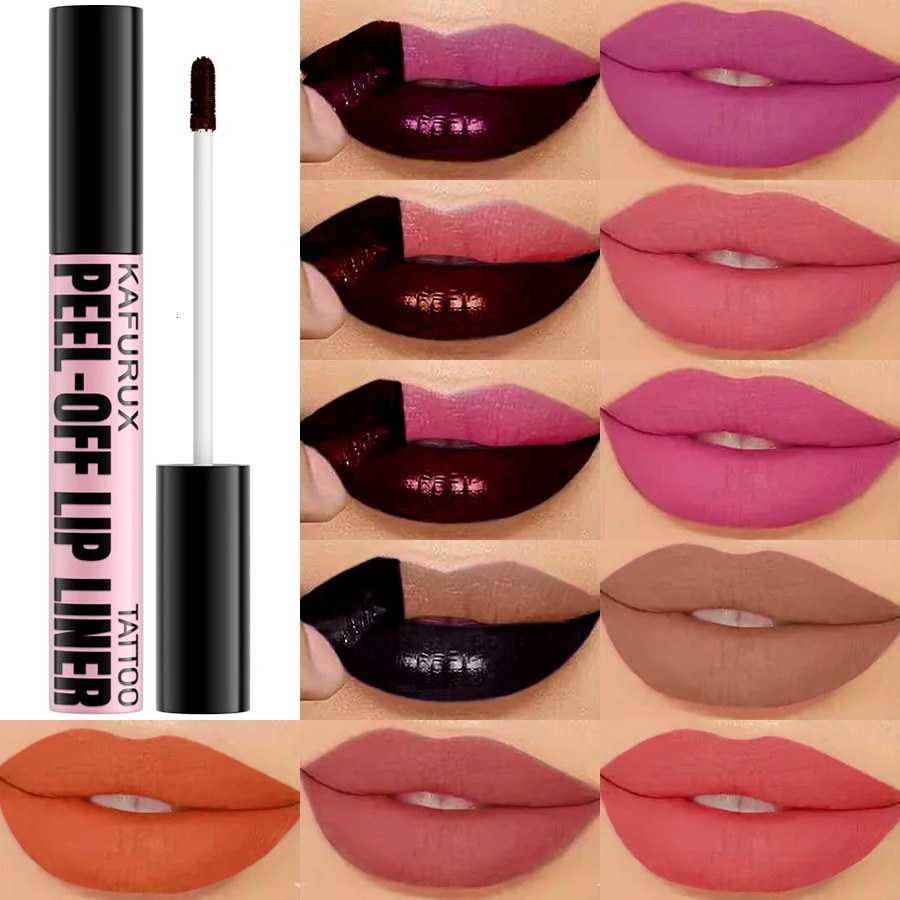 7 Colors Peel Off Lip Stain Reveal Long Lasting Waterproof Pink Lip Tint Transfer Proof Non-stick Cup Natural Makeup Lip Gloss 251125